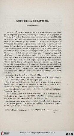 Note de la rédaction