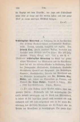 130-133 [Rezension] Otte, Heinrich, Archäologisches Wörterbuch
