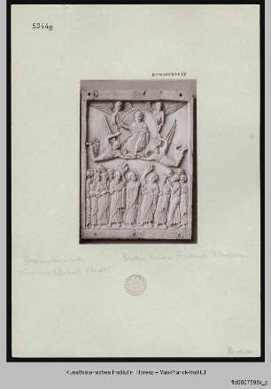 Mitteltafel eines Triptychon mit der Himmelfahrt Christi
