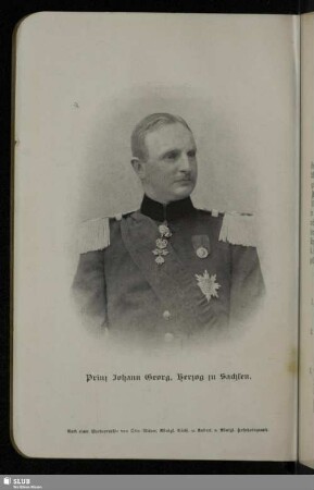 Prinz Johann Georg, Herzog zu Sachsen