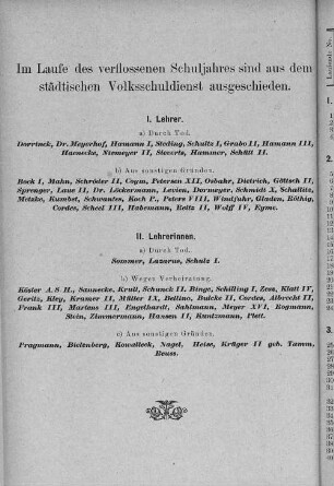 ausgeschiedene Lehrer/-innen