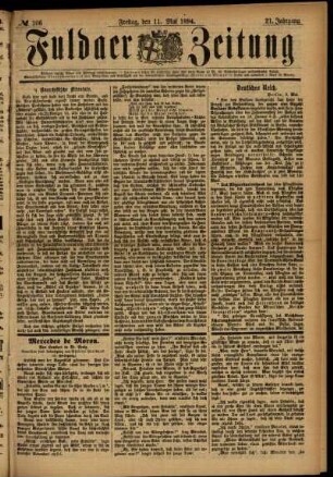 Ausgabe vom Freitag, den 11. Mai 1894.