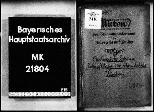 Würzburg. Oberrealschule. Beschwerde des Schülers Ludwig Weigand aus Gemünden.
