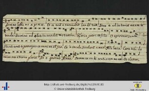 [Beiliegendes Fragment] Beginn der Matutin mit Gebet zur heiligen Klara von Assisi.