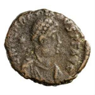 Münze, Aes 4, 406 - 408 n. Chr.