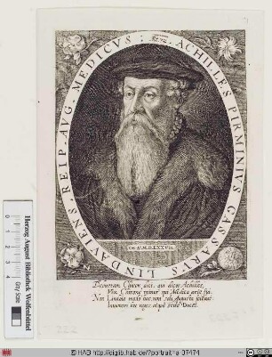 Bildnis Achilles Pirminius Gasser (lat. Gassarus)