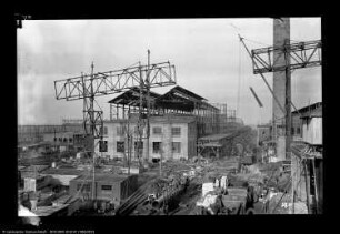 Bau Me 1 Wassergasanlage, Me 111 Zentralstation für Kohlen-und Koksförderanlage, Straße 3 Blick von Bau Me 4 Dampfkesselhaus