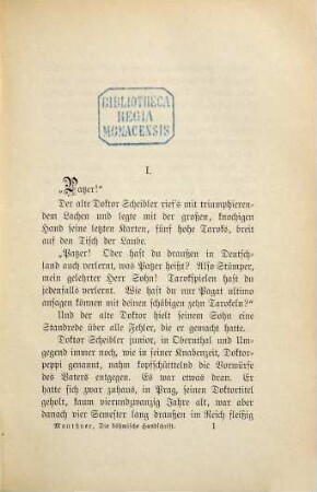 Die böhmische Handschrift : Roman