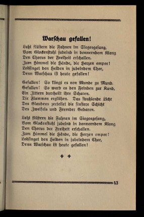 43, Warschau gefallen