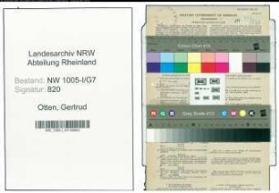 Entnazifizierung Gertrud Otten , geb. 02.09.1915 (Postfacharbeiterin)