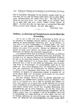 Konferenz zur Förderung und Ausgestaltung der hauswirtschaftlichen Unterweisung