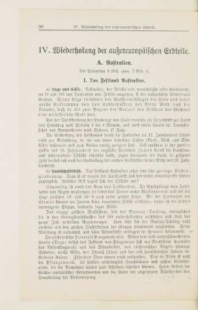 IV. Wiederholung der außereuropäischen Erdteile