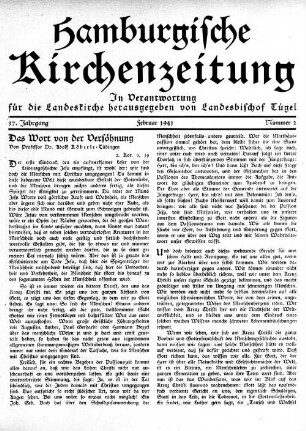 Das Wort von der Versöhnung