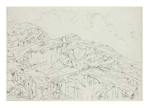 Felsige Gebirgslandschaft bei Amalfi