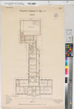Olpe, Amtsgericht und Gefängnis, Grundriss Erdgeschoss