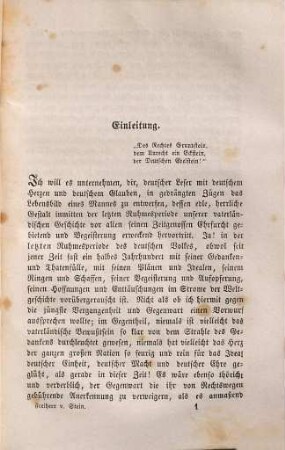 Heinrich Friedrich Karl Freiherr vom und zum Stein : ein biographisches Gemälde aus der Geschichte des deutschen Vaterlandes