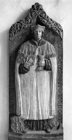 Epitaph des Konrad Koch, genannt Wimpina : Epitaph des Konrad Koch, genannt Wimpina (1531). Buchen (Odenwald), Stadtpfarrkirche Sankt Oswald