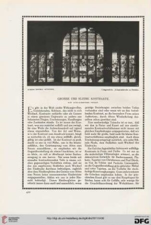 Große und kleine Kontraste