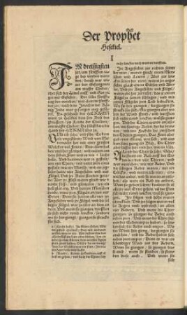 Der Prophet Hesekiel.