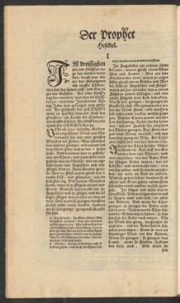 Der Prophet Hesekiel.