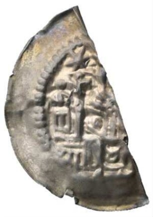 Fundmünze, Brakteat, um 1240 - 1260
