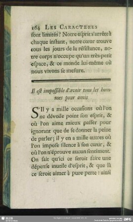 Il est impossible d'avoir tous les hommes pour amis
