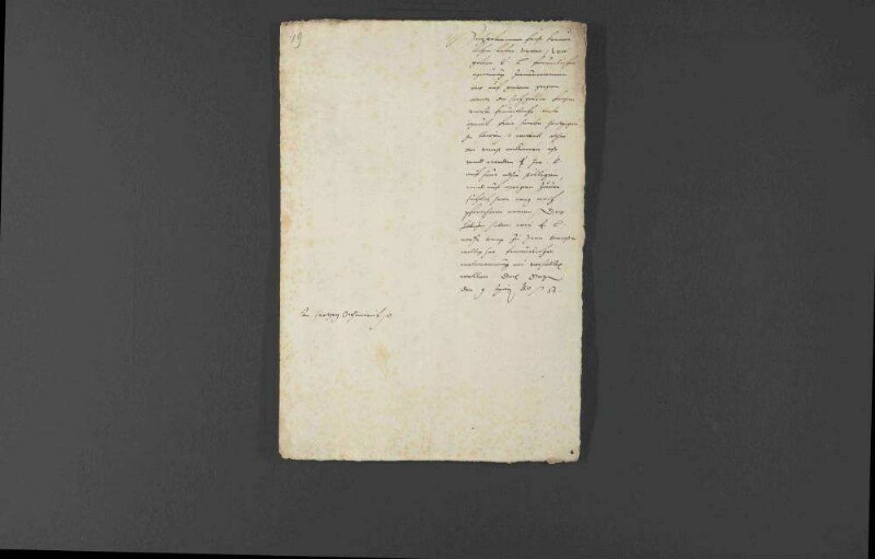 Herzog Christoph von Württemberg benachrichtigt Pfalzgraf Ottheinrich von der Durchreise der verwitweten Herzogin Maria Jakobäa von Bayern.