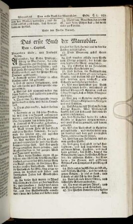 Das erste Buch der Maccabäer.