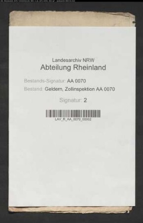 Zulassung der holländischen Sprache im geldernschen Landlizent-Departement