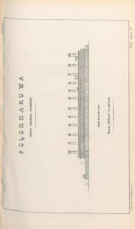 Plate X. Polonnaruwa. Privy Council Chamber. Side elevation