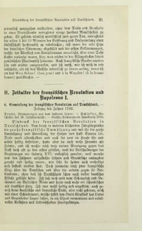 6. Einwirkung der französischen Revolution auf Deutschland; - Feldzug des Jahres 1792