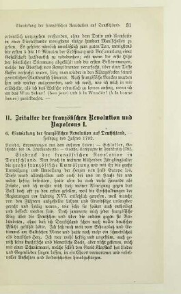 6. Einwirkung der französischen Revolution auf Deutschland; - Feldzug des Jahres 1792