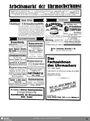 Arbeitsmarkt der Uhrmacherkunst