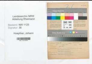 Entnazifizierung Johann Hoepfner , geb. 01.06.1897 (Bueroangestellter)