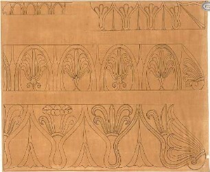 Lange, Ludwig; Lange - Archiv: I.5 Griechisch-römischer Stil - Eierstab - Ornamentik (Details)