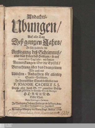 [2],Erster Theil: Hornung