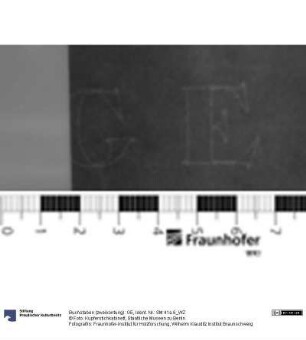 Buchstaben (zweikonturig): GE