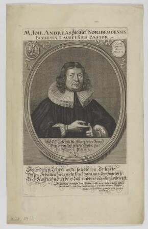 Bildnis des Ioh. Andreas Ziegler