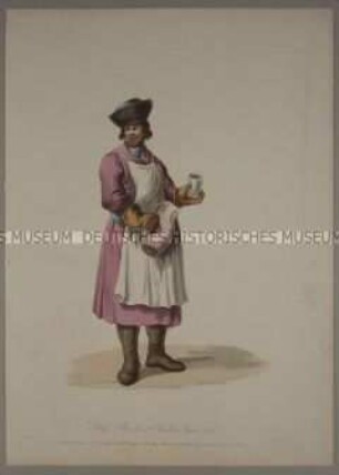 Kleinhändler in volkstümlicher Tracht