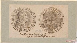 Medaille auf Joachim Sandrart