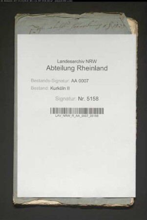 Auf Befehl Erzbischof Hermanns von dem Koadjutor Adolf verfasste Hofordnung