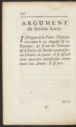 Argument du sixiéme Livre.