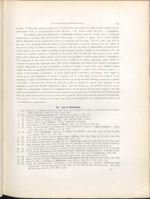 VII. List of References.