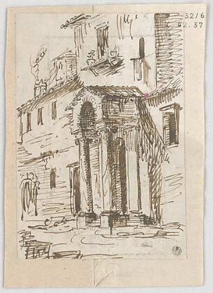 Fischer, Carl von; Italien; Reiseskizzen - Portal (Perspektive)
