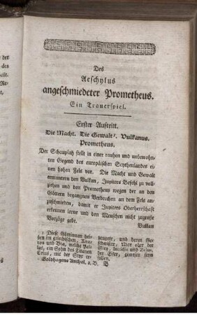 Erster bis Siebenter Auftritt