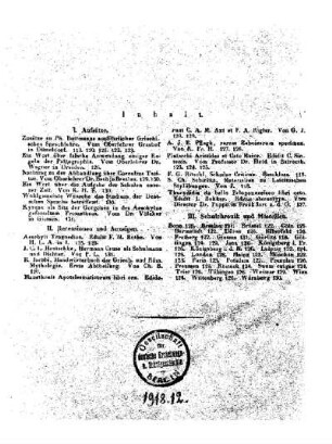 Inhalt der zweiten Abtheilung der Allgemeinen Schulzeitung : [October 1832, Heft 118 - 131]