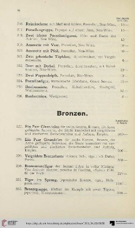 Bronzen (Nr. 327-381)