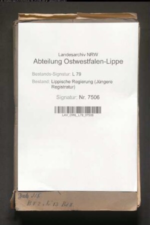 Kommunalwege im Bezirk der Stadt Blomberg - Band 2
