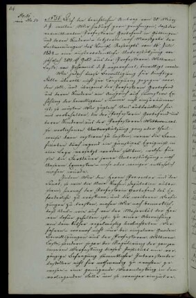 Unterstützung der Witwe Grotefend aus der Professoren-Witwenkasse.
