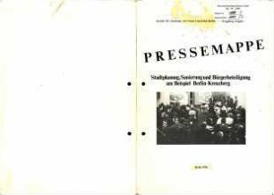 Pressemappe: Stadtplanung, Sanierung und Bürgerbeteiligung in Kreuzberg